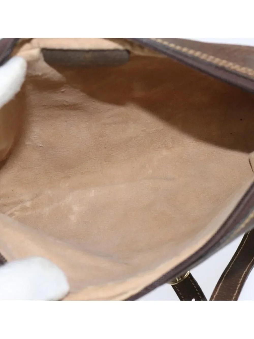 Authentic GUCCI GG Supreme Web Sherry Line Shoulder Bag PVC Beige Gold 010 378 - Picture 11 of 16